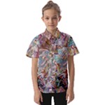 Abstract waves Kids  Short Sleeve Shirt