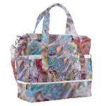 Abstract waves Sports Shoulder Bag with Shoes Compartment