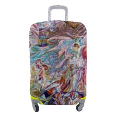 Abstract waves Luggage Cover (Small) from ArtsNow.com