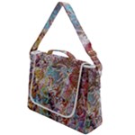 Abstract waves Box Up Messenger Bag