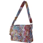 Abstract waves Full Print Messenger Bag (S)