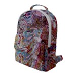 Abstract waves Flap Pocket Backpack (Large)