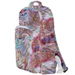 Abstract waves Double Compartment Backpack