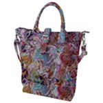 Abstract waves Buckle Top Tote Bag