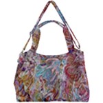 Abstract waves Double Compartment Shoulder Bag