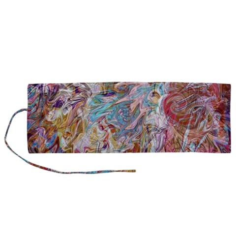 Abstract waves Roll Up Canvas Pencil Holder (M) from ArtsNow.com