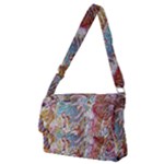 Abstract waves Full Print Messenger Bag (M)