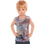 Abstract waves Kids  Sport Tank Top