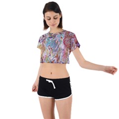 Tie Back Short Sleeve Crop T-Shirt 