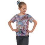 Abstract waves Kids  Mesh Piece T-Shirt