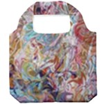 Abstract waves Foldable Grocery Recycle Bag