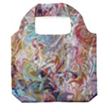 Abstract waves Premium Foldable Grocery Recycle Bag