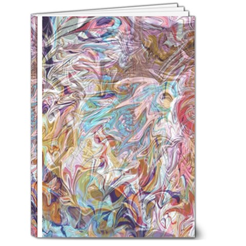 Abstract waves 5  x 7  Hardcover Notebook from ArtsNow.com