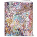 Abstract waves 8  x 10  Hardcover Notebook