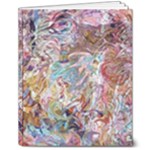 Abstract waves 8  x 10  Softcover Notebook