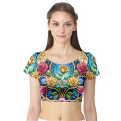 Short Sleeve Crop Top 