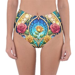 Reversible High-Waist Bikini Bottoms 