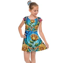 Kids  Cap Sleeve Dress 