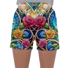 Women s Satin Sleepwear Shorts 