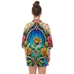 Half Sleeve Chiffon Kimono 