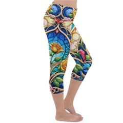 Lightweight Velour Capri Yoga Leggings 