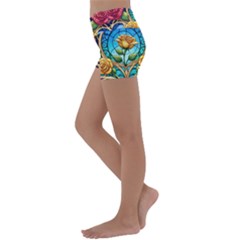 Kids  Lightweight Velour Yoga Shorts 