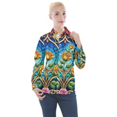 Women s Long Sleeve Pocket Shirt 