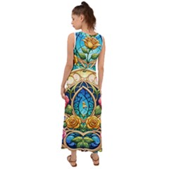 V-Neck Chiffon Maxi Dress 