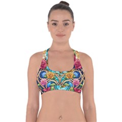 Cross Back Hipster Bikini Top  