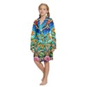 Kids  Long Sleeve Velvet Lounge Robe 