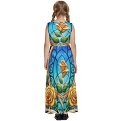 Kids  Satin Sleeveless Maxi Dress 