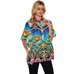 Women s Batwing Button Up Shirt 