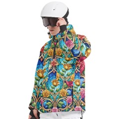 Men s Pullover Zip Ski and Snowboard Waterproof Breathable Jacket 