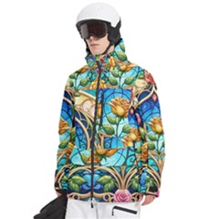 Men s Multi Pockets Zip Ski and Snowboard Waterproof Breathable Jacket 