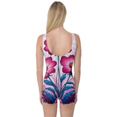 One Piece Boyleg Swimsuit 