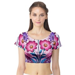 Short Sleeve Crop Top 