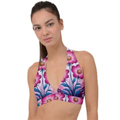 Halter Plunge Bikini Top 