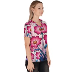 Women s V-Neck Scrub Top 