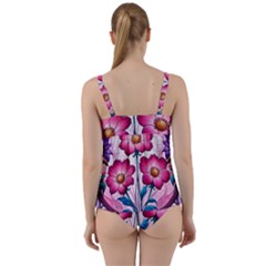 Twist Front Tankini Set 