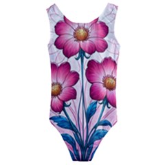 Kids  Cut-Out Back One Piece Swimsuit 