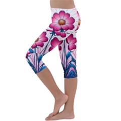 Kids  Lightweight Velour Capri Leggings  