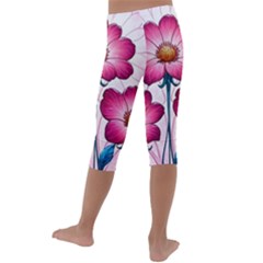 Kids  Lightweight Velour Capri Leggings  