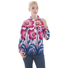 Women s Long Sleeve Pocket Shirt 