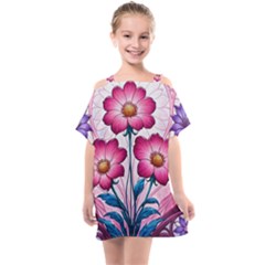 Kids  One Piece Chiffon Dress 