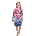 Kids  Long Sleeve Velvet Lounge Robe 