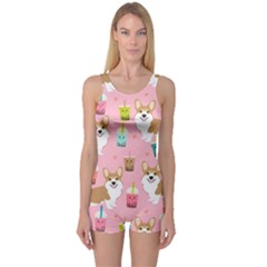 One Piece Boyleg Swimsuit 