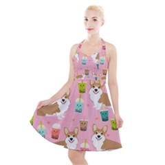 Halter Party Swing Dress  