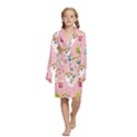 Kids  Long Sleeve Velvet Lounge Robe 