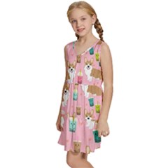 Kids  Sleeveless Tiered Mini Dress 