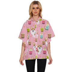 Women s Batwing Button Up Shirt 